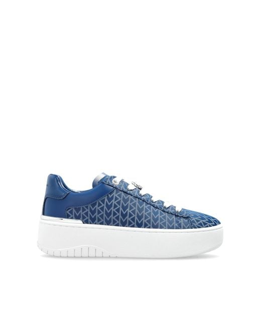 MICHAEL Michael Kors Blue 'Dottie' Platform Sneakers