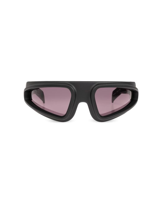 Rick Owens Black 'Ryder' Sunglasses
