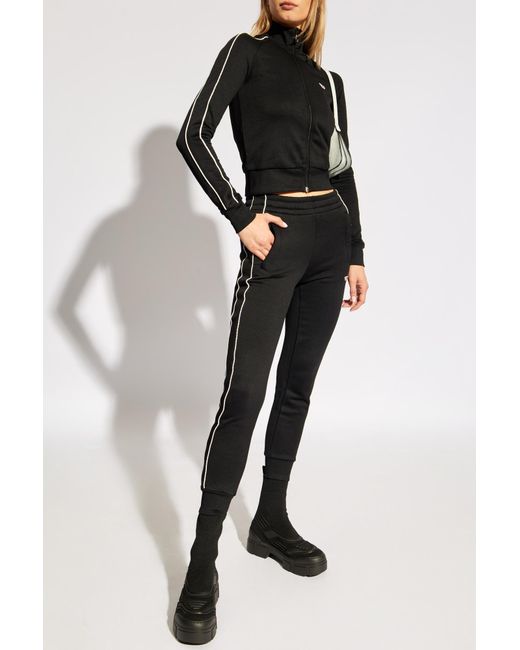 DIESEL Black Sweatpants 'P-Jam-Piping-D'