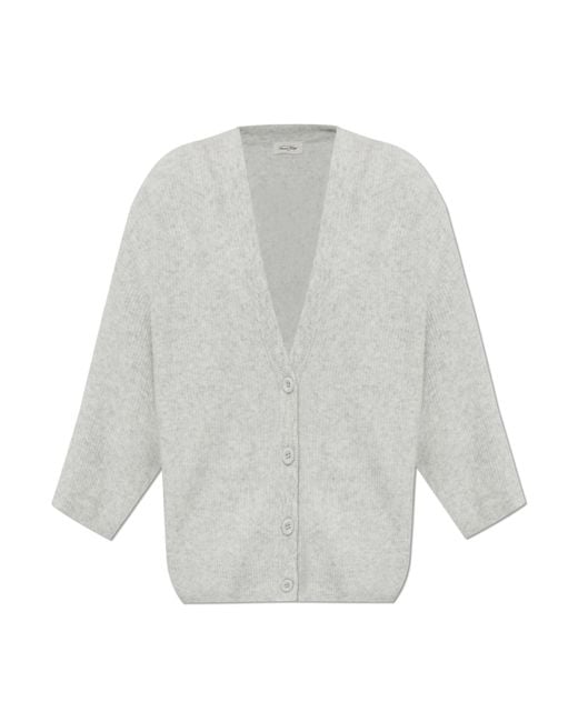 American Vintage White Loose-Fit Cardigan