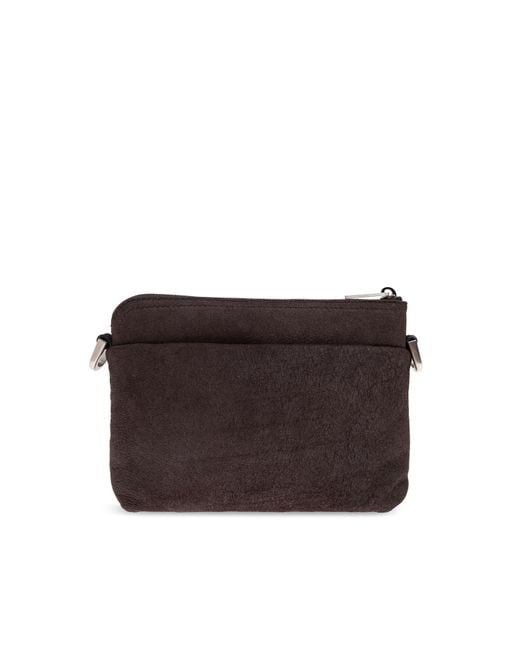 Rick Owens Brown Leather Bag 'Small Adri'