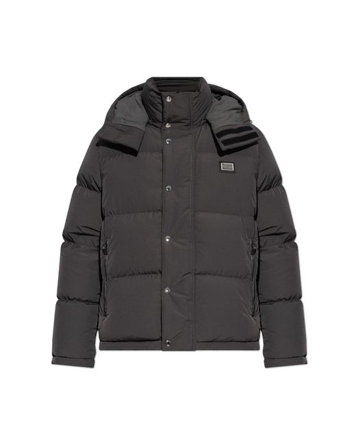 Dolce & Gabbana Black Down Jackets for men