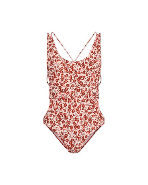 Isabel Marant Red One-Piece Swimsuit "Tenisia"