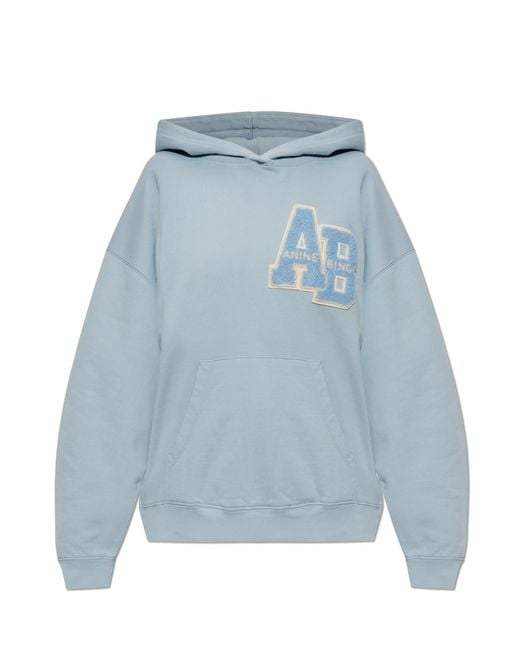 Anine Bing Blue 'Harvey' Sweatshirt