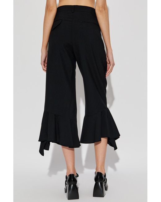 CDG by Comme des Garcons Black Wool Trousers