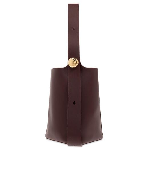 Loewe Red 'Medium Pebble' Shoulder Bag