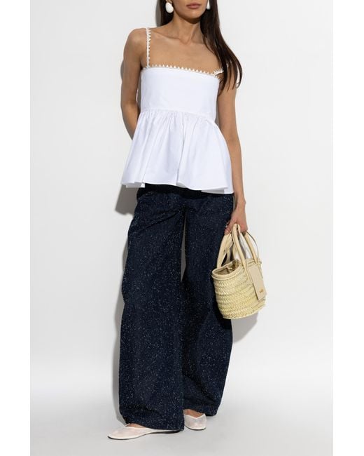 Jacquemus Blue "Traversin" Top