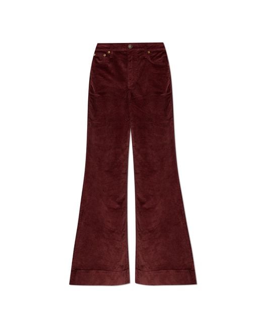 Rag & Bone Corduroy Trousers With Flared Legs