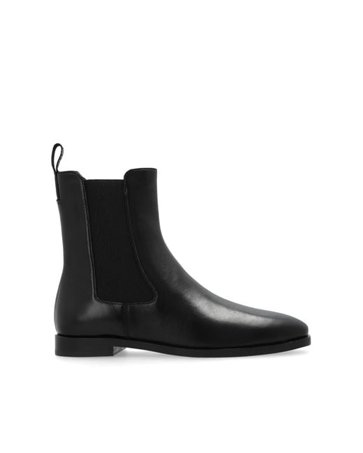 Kate Spade Black Calf Leather Knox Chelsea Boots