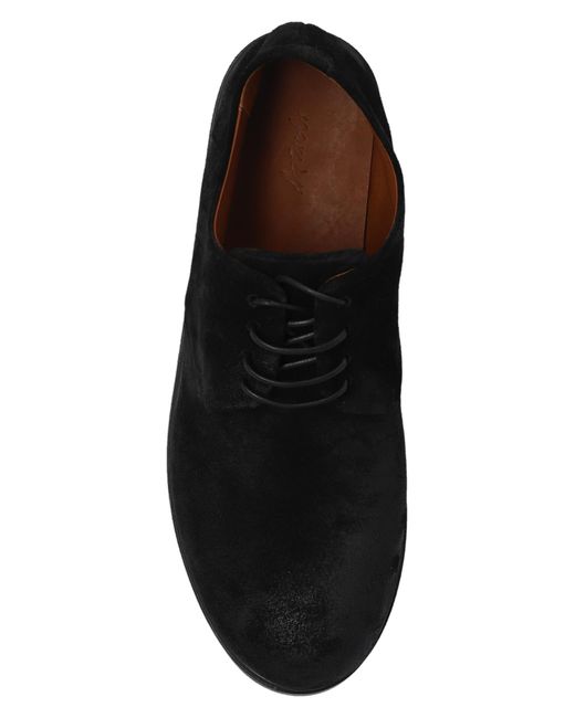 Marsèll Black Leather Shoes 'Zucca Zeppa' for men