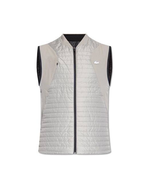 Lacoste Gray Reversible Vest for men