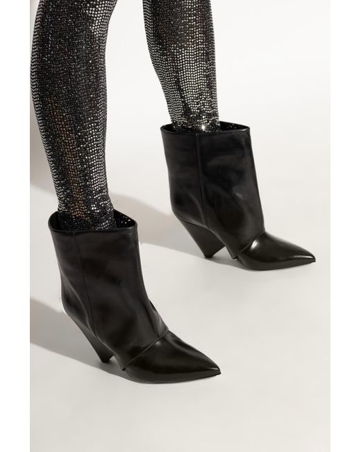 Isabel Marant Black Heeled Boots 'Meela'