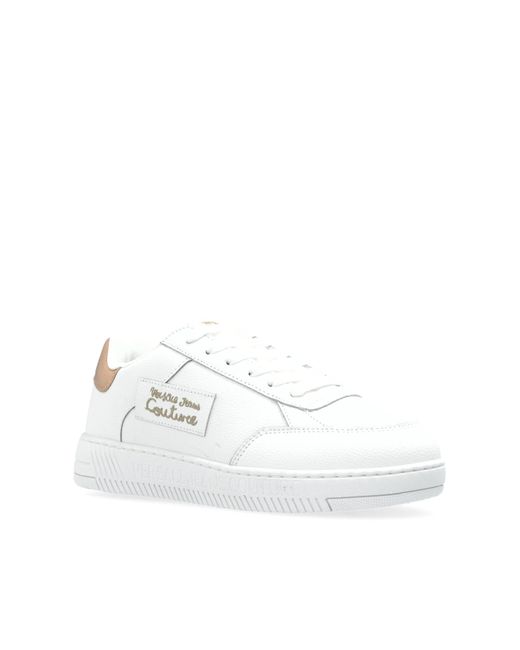 Versace Jeans Couture White Sneakers With Logo