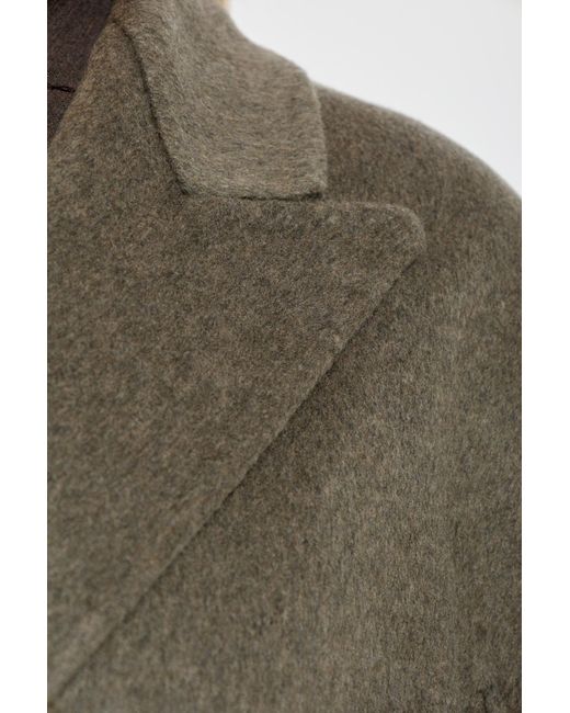 Jacquemus Green Wool Coat 'D'Homme Curvio'