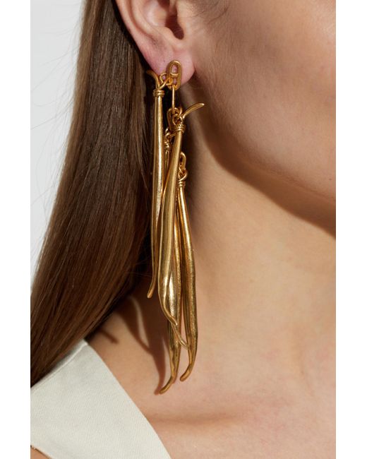 Jacquemus Brown Brass Earrings