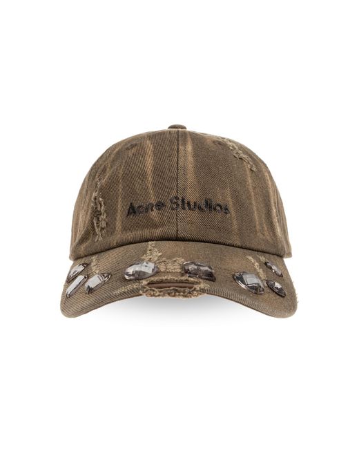 Acne Brown Baseball Cap