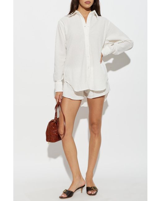 Hunza G White 'Resort' Shorts