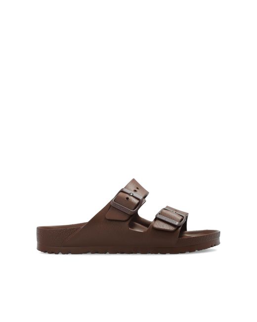 Birkenstock Brown 'Arizona Eva' Slides