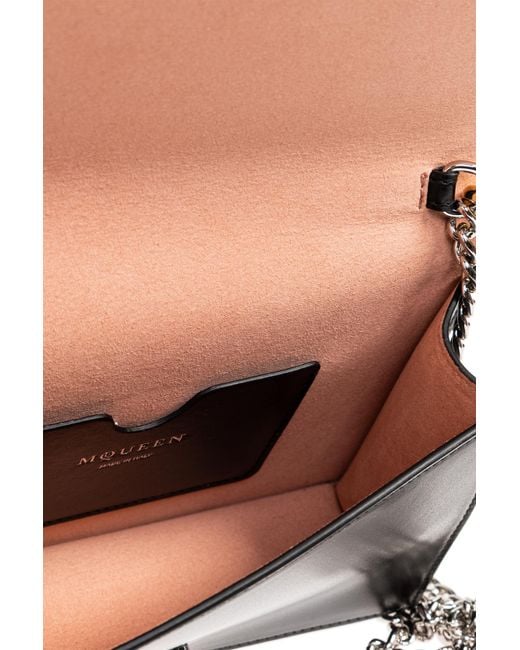 Alexander McQueen Black Skull Small Clutch