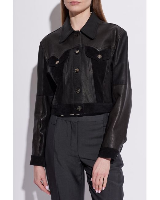 Versace Black Leather Jacket