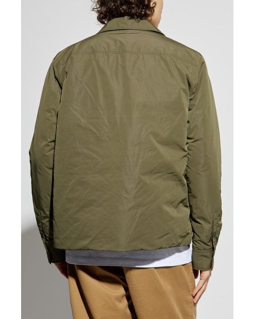 Moncler Green Down Jacket 'Vigeon' for men