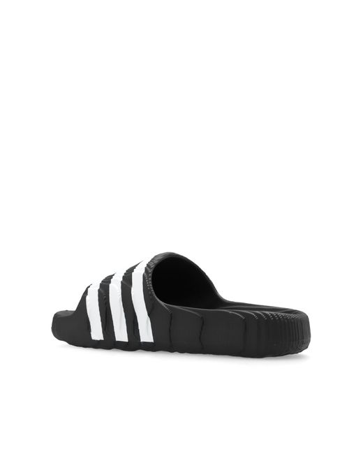 Adidas Originals Black 'adilette 22' Slides, for men