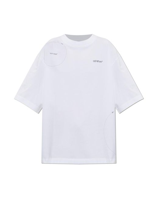 Off-White c/o Virgil Abloh White T-Shirt With Printed Logo