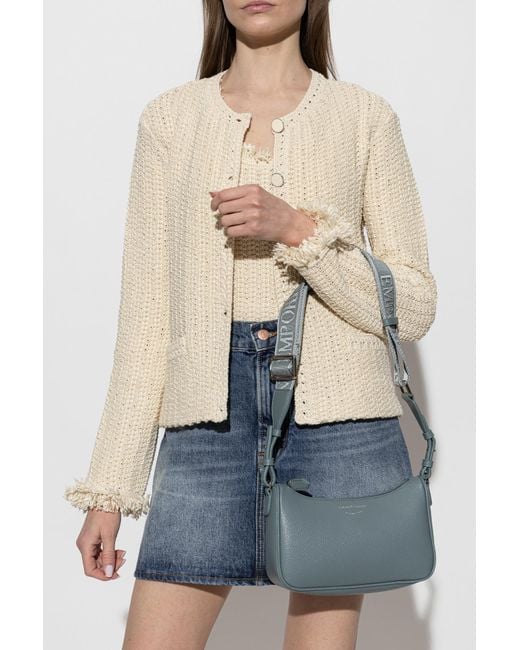 Emporio Armani Gray Shoulder Bag