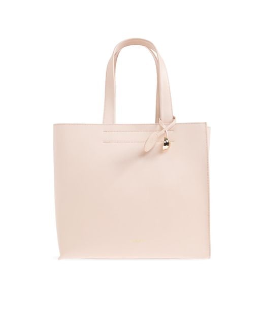 Furla Pink "Divide Medium" Shopper Bag