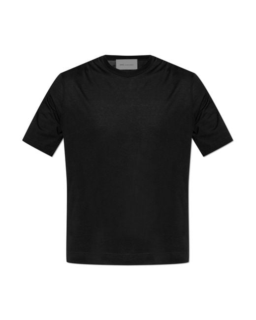 AMI Black Crew Neck T-Shirt for men
