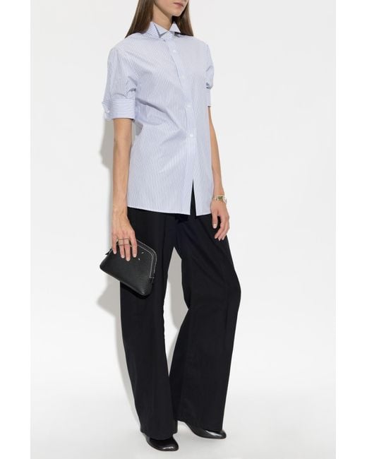 Maison Margiela White Short-Sleeved Shirt