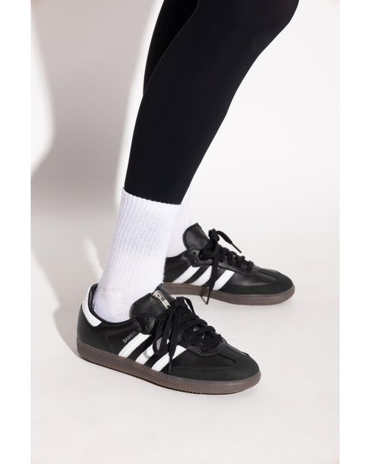Adidas Originals Black Sports Shoes "Samba Og"