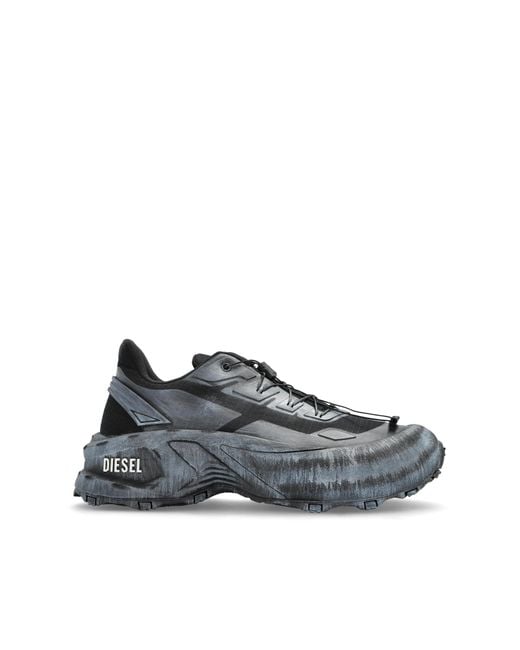 DIESEL Gray Sport Shoes D-Cage Runner for men