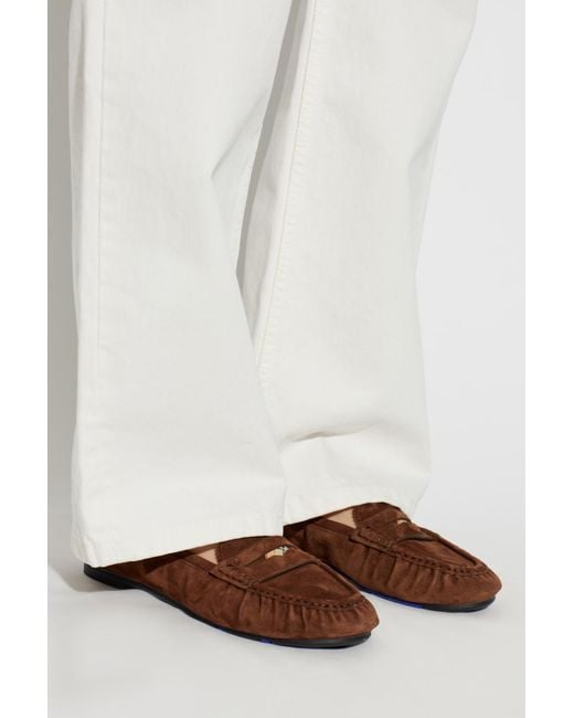 Burberry Brown 'Fawn' Ballerinas