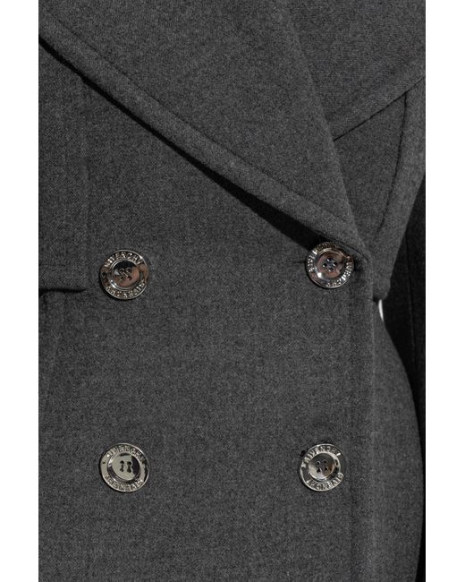 Givenchy Black Short Double-Breasted Coat