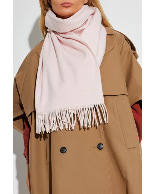Max Mara Pink Cashmere Scarf 'Baci'