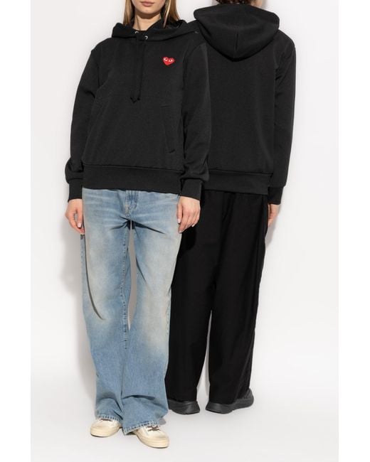 COMME DES GARÇONS PLAY Black Hoodie