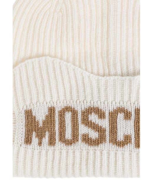 Moschino Brown Cap With Logo