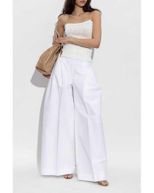 Gianvito Rossi White Heeled Mules "Sofia"