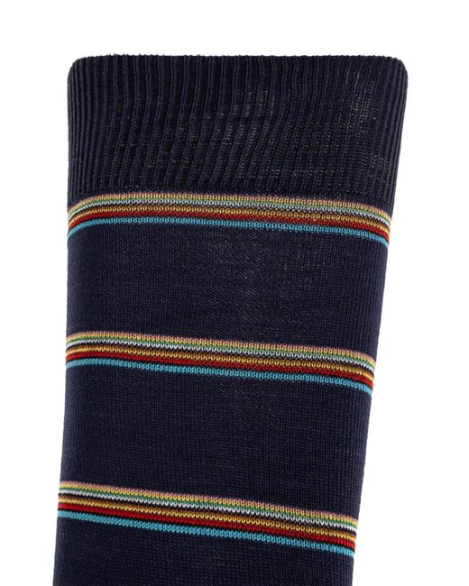 Paul Smith Blue Cotton Socks for men