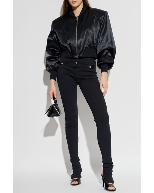 The Attico Black "Bomber" Jacket
