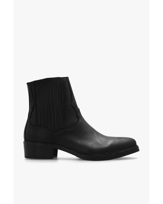 AllSaints Black 'lasgo' Heeled Ankle Boots
