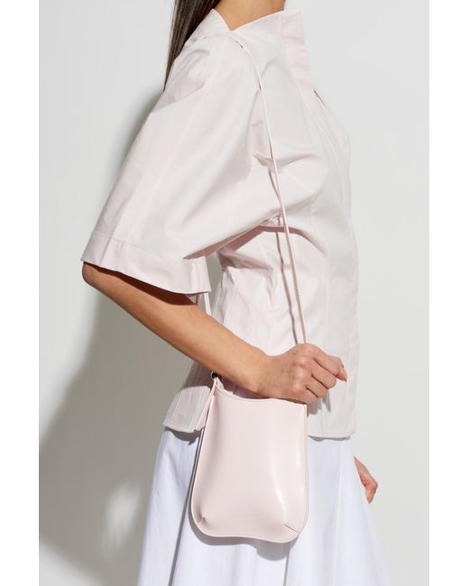 Jacquemus Pink Phone Case "Bisou" On A Strap