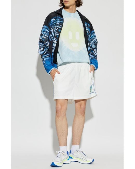 Casablanca Blue T-Shirt With Print for men