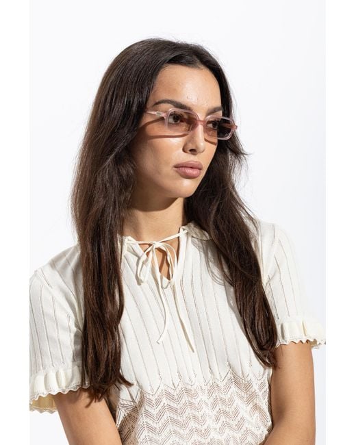 Miu Miu Pink "11Zs" Sunglasses