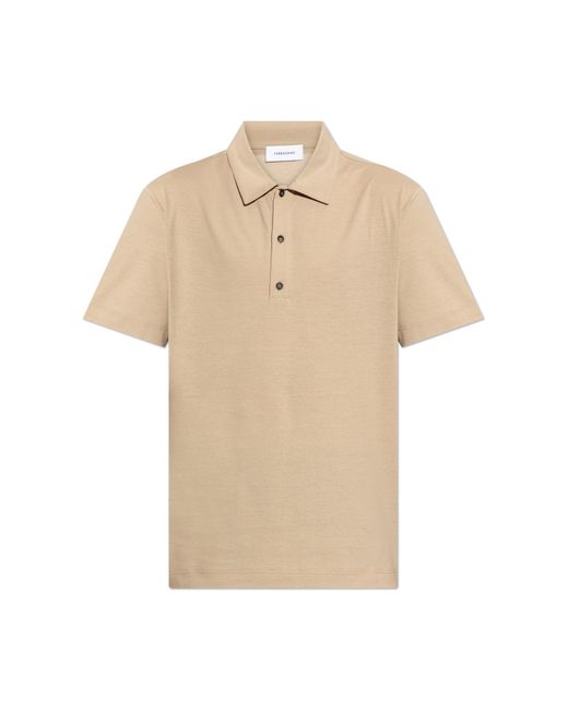 Ferragamo Natural Polo With Logo for men