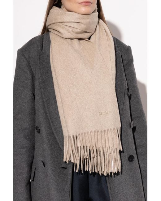 Max Mara Natural Cashmere Scarf