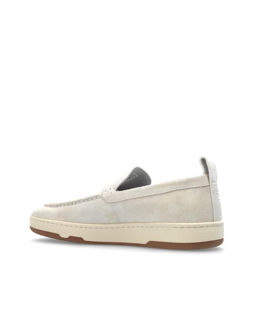 Lanvin Blue Suede Shoes for men