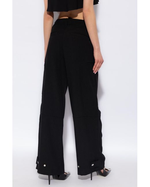 AMI Black Cargo Pants By