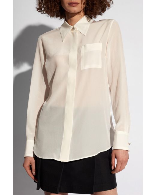Lanvin White Silk Shirt
